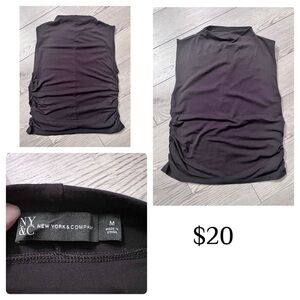 New York and Company Jersey mock sleeveless shirt